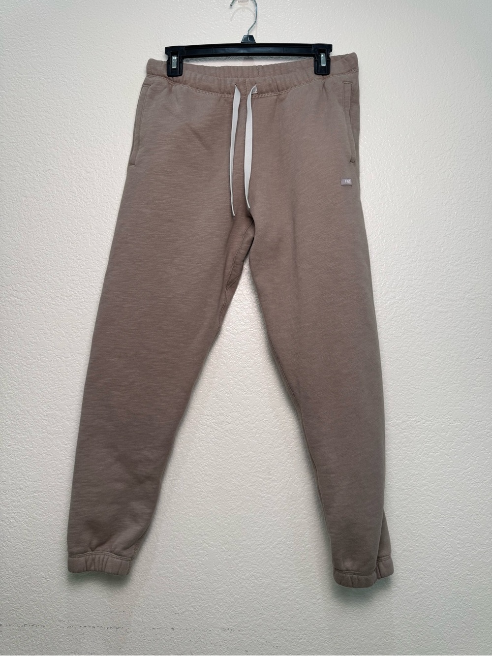 FIGS Scrub Jogger Pants Womens S Brown Taupe Drawstring Fleece Medical Nurse